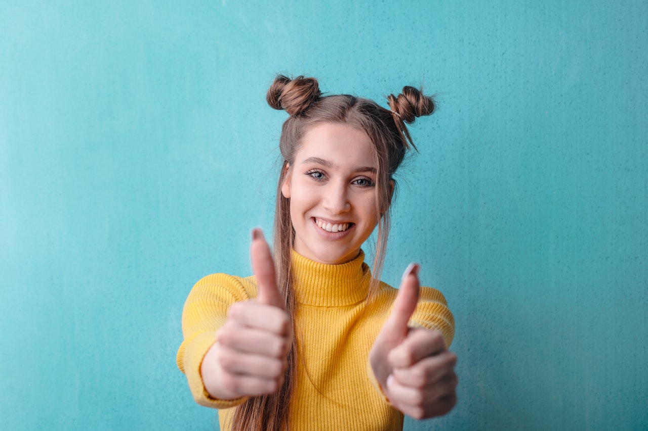 Encouraging woman says you can do it