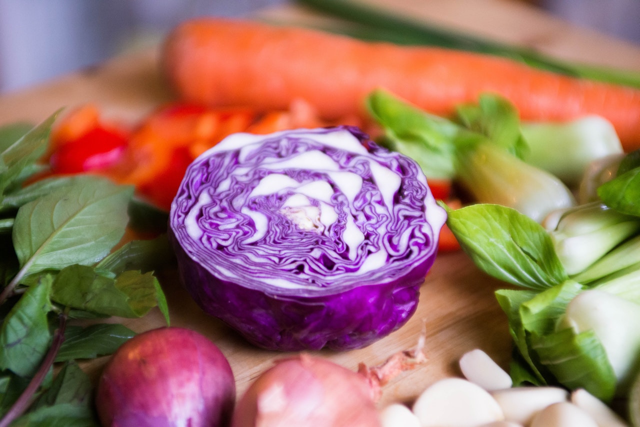 A rainbow of vegetables is healthy