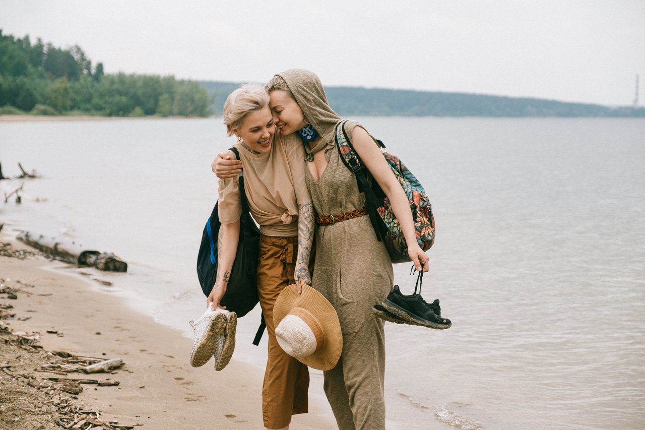 Affectionate-Friend-Hug Physical touch is a good way to communicate love